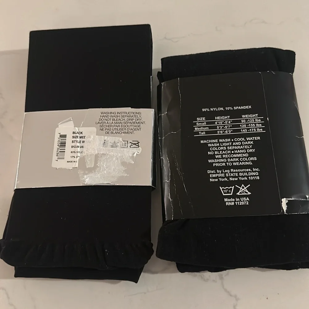Two Pairs of Medium Tights/Legwear